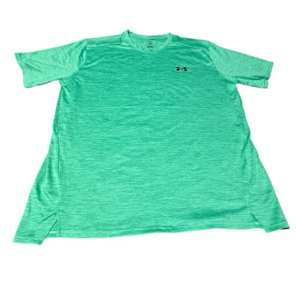 Under Armour HeatGear Green Athletic Training T Shirt Mens Large - Picture 1 of 13
